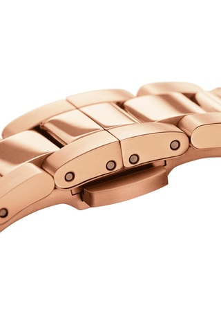 Doublé Roségoud Quartz Horloge Iconic Link Amber - 40 mm - Roségoudkleurig en Bruin