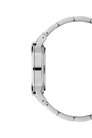 Stalen Quartz Horloge Iconinc Link - 28 cm - Zilverkleurig en Grijs