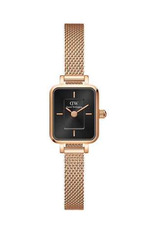 Stalen Quartz Horloge - Roségoudkleurig en Zwart