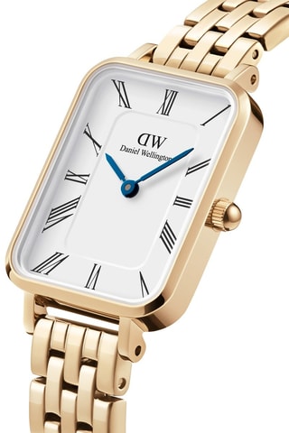 Montre à quartz en acier - Doré
