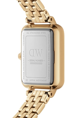 Montre à quartz en acier - Doré