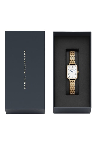 Montre à quartz en acier - Doré