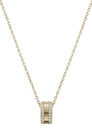 Ketting - Doublé Geelgoud en Zirkon