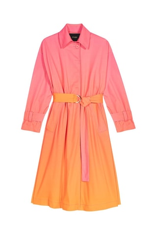 Trench oversize tie and dye - Rose et orange