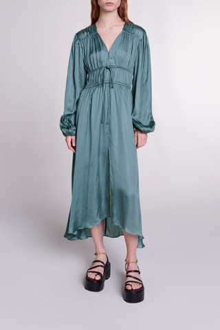 Robe midi - Bleu pétrole