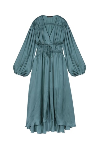 Robe midi - Bleu pétrole