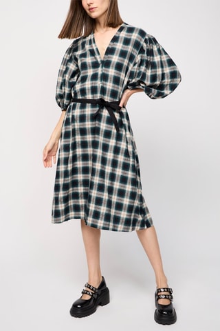 Robe - Vert et bleu marine