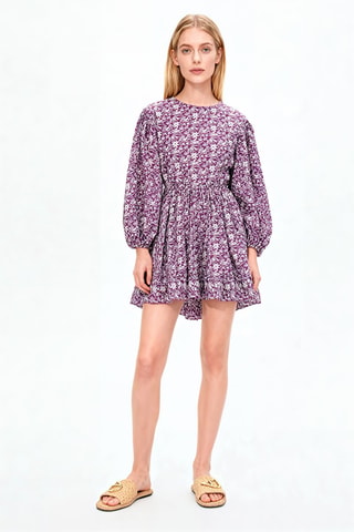 Robe en lin - Violet
