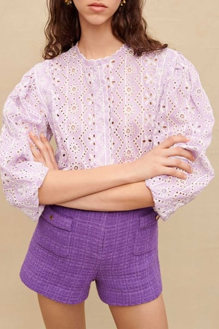 Short taille haute - Violet