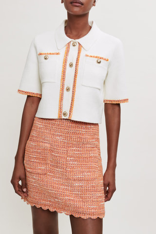Jupe droite - Orange