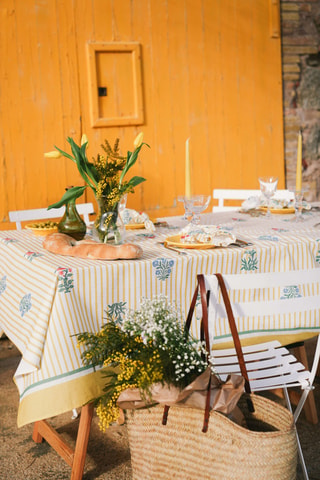 Nappe Rose - Jaune