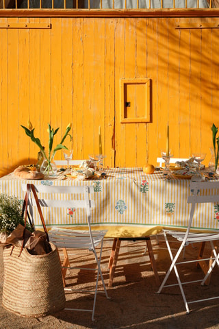 Nappe Rose - Jaune