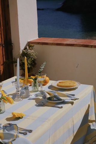 Nappe Joséphine - Jaune et bleu
