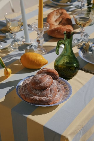 Nappe Joséphine - Jaune et bleu