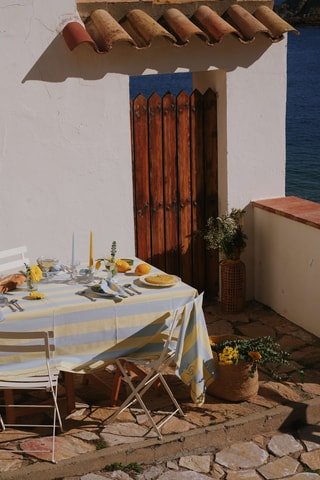 Nappe Joséphine - Jaune et bleu