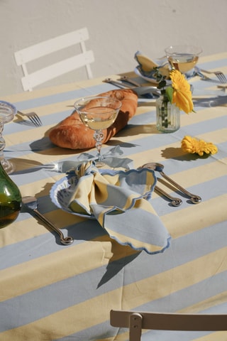 Nappe Joséphine - Jaune et bleu