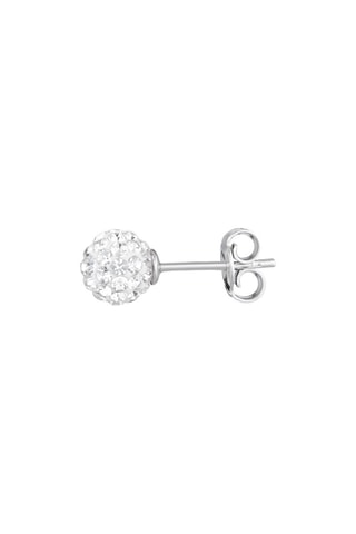 Brincos Crystal Ouro branco