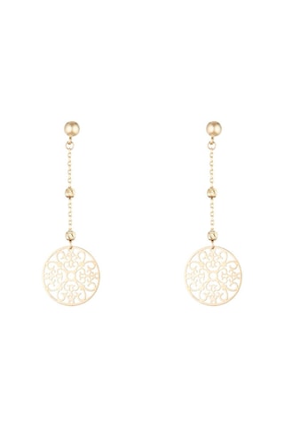Brincos Rosace Pendante Ouro amarelo