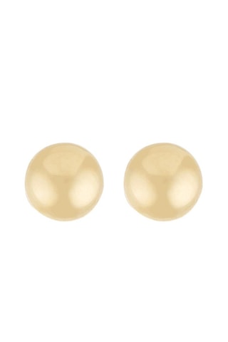 Brincos Meia-bola - Ouro amarelo