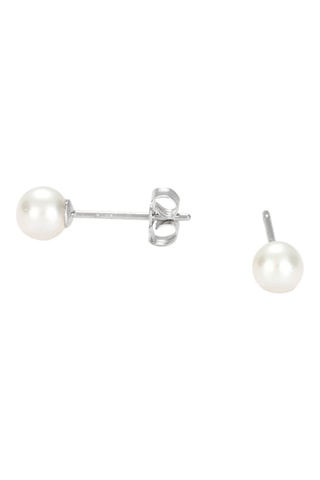 Brincos My Pearl - Ouro branco e pérolas de água doce