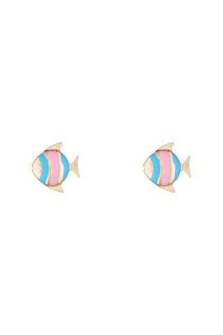 Brincos Peixe Feliz - Ouro amarelo