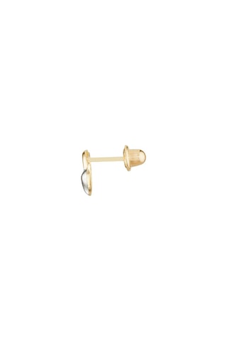 Brincos Cœur d'enfant Ouro amarelo e ouro branco