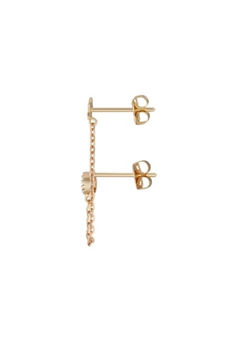 Brinco 2 furos Royal - Ouro amarelo