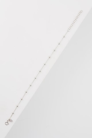 Pulseira de corrente com bolas - Ouro branco