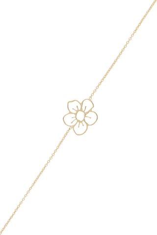 Pulseira Flor dourada Ouro amarelo
