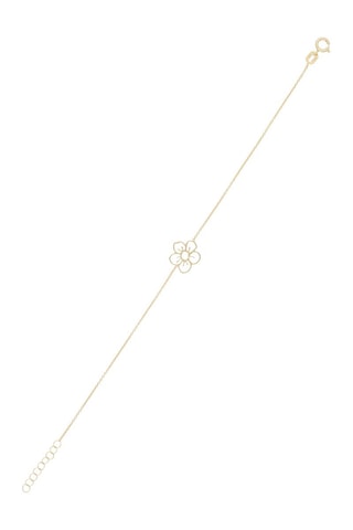 Pulseira Flor dourada Ouro amarelo