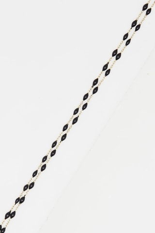 Pulseira Dupla Amada Preto - Ouro amarelo