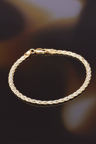 Pulseira Golya - Ouro amarelo e ouro branco