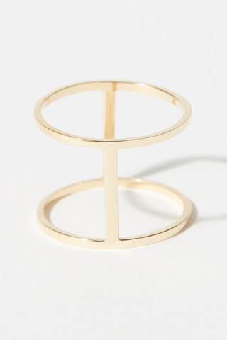 Anel Jolie Cage Dourada - Ouro amarelo