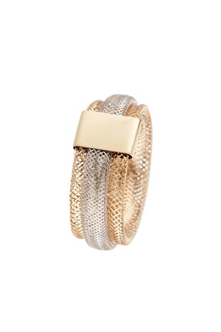 Anel Anneau Flamboyant Ouro amarelo e ouro branco