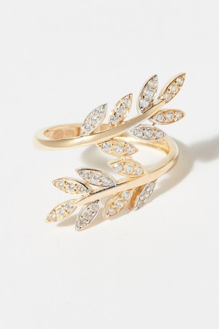 Anel Feuille d'or  Ouro amarelo