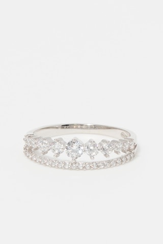 Anel Ma reine Ouro branco