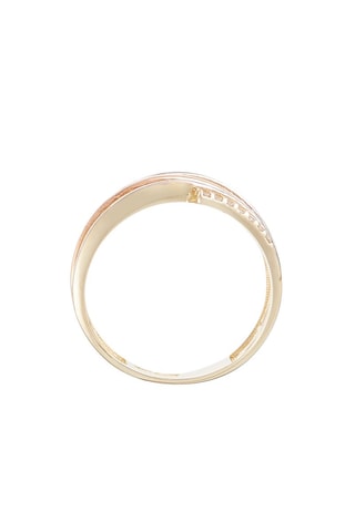 Anel Roma Ouro branco, ouro amarelo e ouro rosa