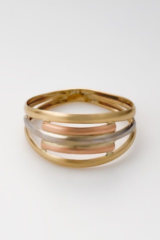 Anel Riley Ouro branco, ouro rosa e ouro amarelo