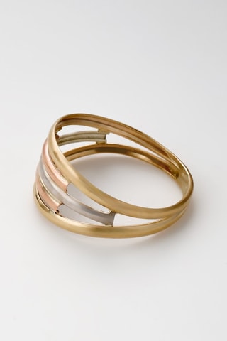 Anel Riley Ouro branco, ouro rosa e ouro amarelo