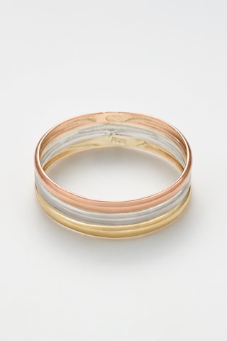 Anel tricolor Maryam   Ouro amarelo, ouro rosa, ouro branco