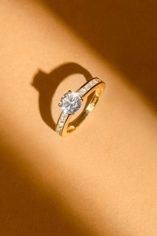 Anel Brillant   Ouro amarelo