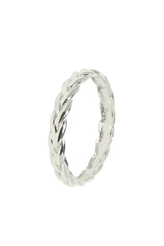 Anel Torsadée Ouro branco