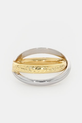 Anel Radiant - Ouro amarelo e ouro branco