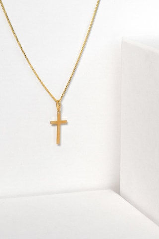 Pendente Cruz de Crença - Ouro amarelo