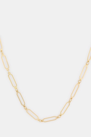 Colar Paperclip - Ouro amarelo