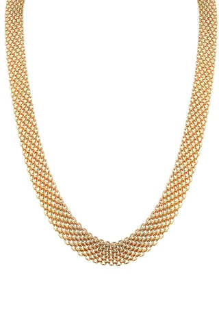 Colar Maille Plata Ouro amarelo