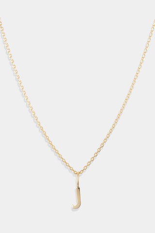 Pendente Letra J - Ouro amarelo