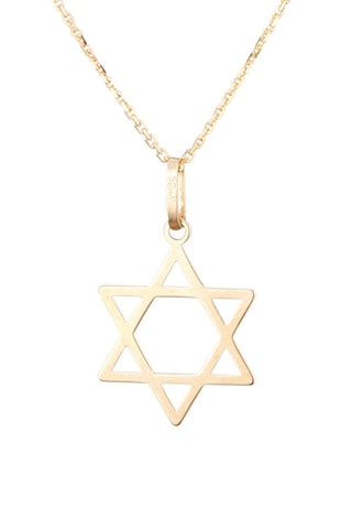 Pendente Estrela de David Ouro amarelo