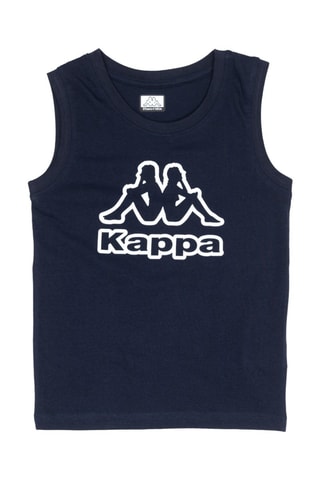 Camisola de alças - Branco e azul