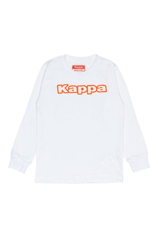 T-shirt - Branco e laranja